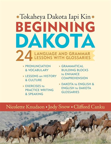 Beginning Dakota/Tokaheya Dakota Iyapi Kin 24 Langauge and Grammar Lessons with Glossaries PDF