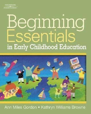 Beginning Essentials in Early Childhood Education Kindle Editon