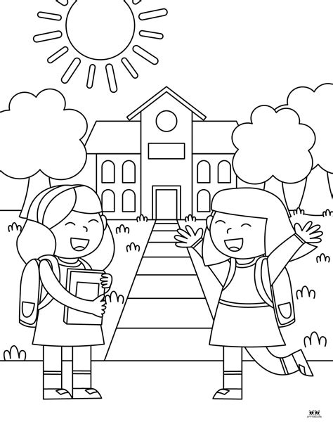 Beginning Of School Coloring Pages Printable