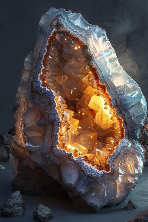 Behold the Entrancing Beauty of Opened Geodes: A Geological Treasure Unfolding