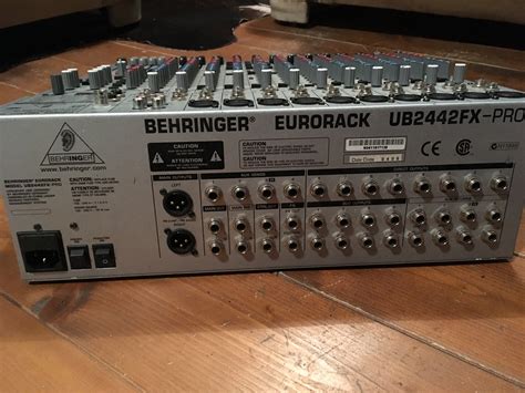 Behringer EURORACK UB2442FX-PRO Ebook Doc