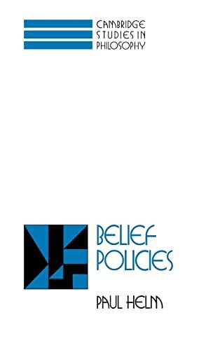 Belief Policies Cambridge Studies in Philosophy Kindle Editon