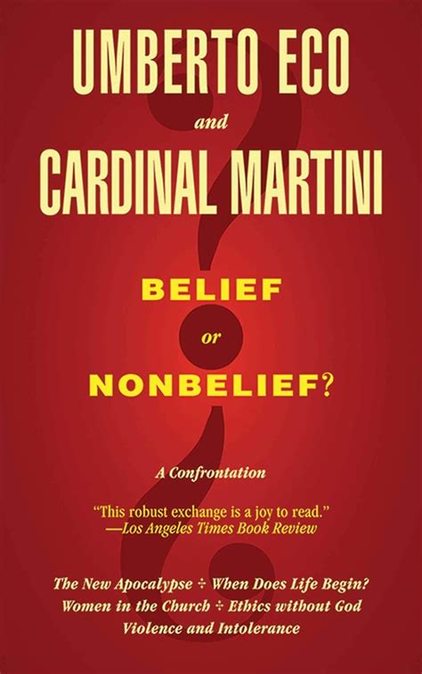 Belief or Nonbelief A Confrontation Reader