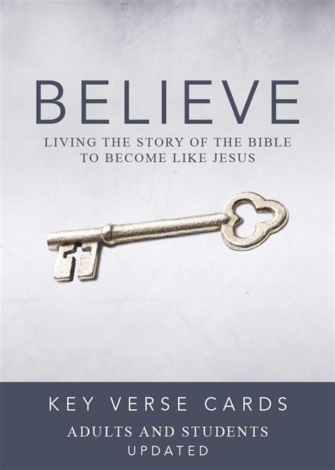 Believe Key Verse Cards Adult Student Doc