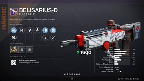 Belisarius D Destiny 2: A Comprehensive Guide to the Mysterious Exotic Auto Rifle