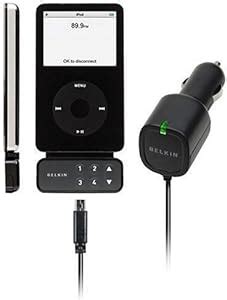 Belkin TuneFM Transmitter Apple Black Doc