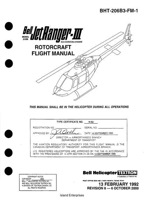 Bell Helicopter BHT-206B-Flight Manual-1 Ebook Doc