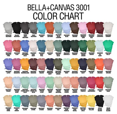 Bella Canvas T-Shirts: A Rainbow of Colors to Unleash Your Creativity