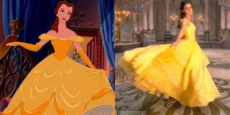 Belle's iconic yellow dress