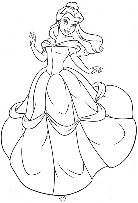 Belle Coloring Pages Printable