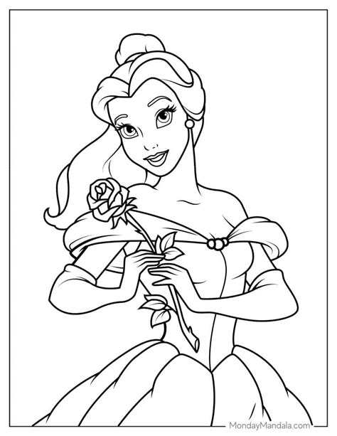 Belle Printable Coloring Pages