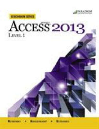 Benchmark Series: MicrosoftaRAccess 2013 Levels 1 and 2: Text with Data Files CD Ebook Epub