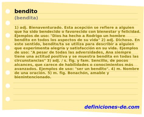 Bendito en español: una guía para aprender la palabra