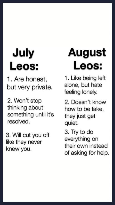 Benefits for August Leos: