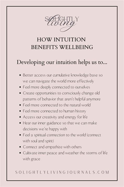 Benefits for the Mind: Clarity, Intuition, and Communication