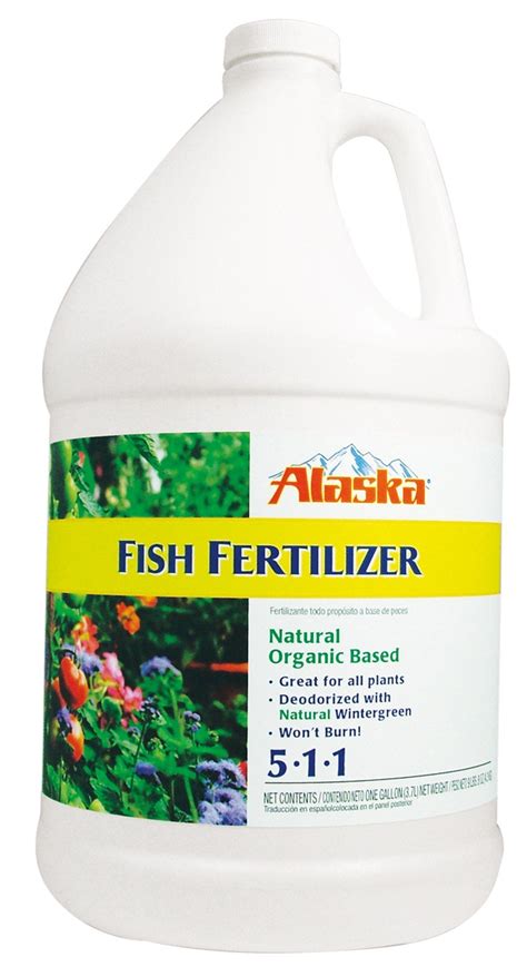 Benefits of Alaska Fertilizer Fish Emulsion: