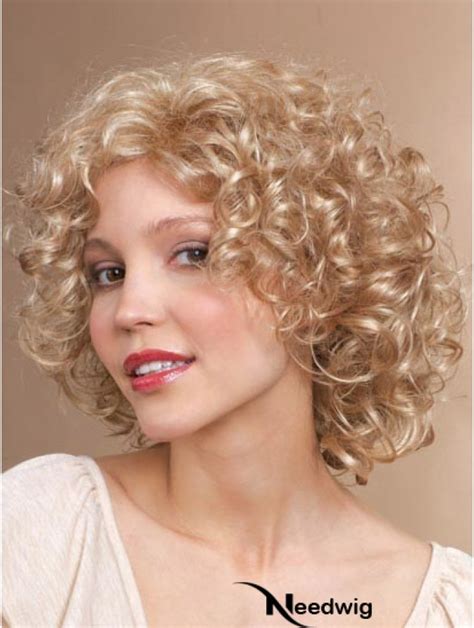 Benefits of Blonde Stylish Curly Chin Length Synthetic Bob Wigs: