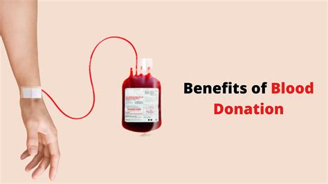 Benefits of Blood Donation for the Donor