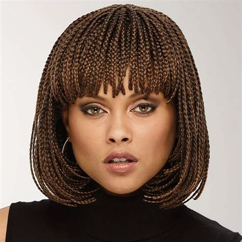 Benefits of Braided Wigs with Bangs: