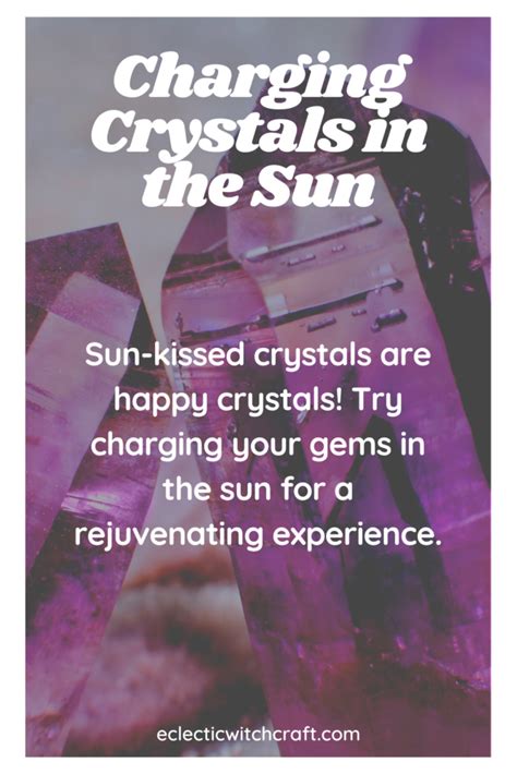 Benefits of Charging Crystals in the Sun