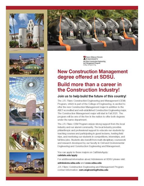 Benefits of Earning a Degree in Construction Management from SDSU