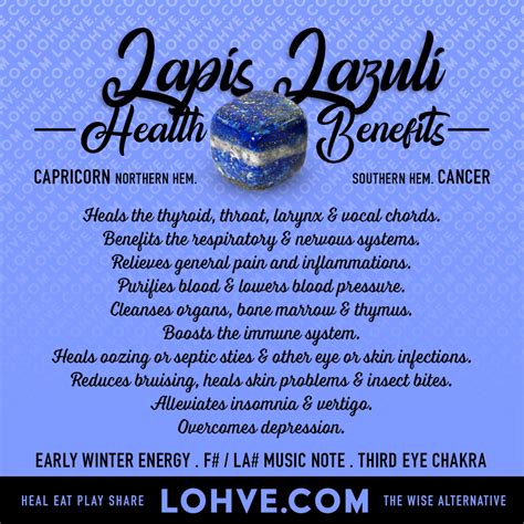 Benefits of Lapis Lazuli