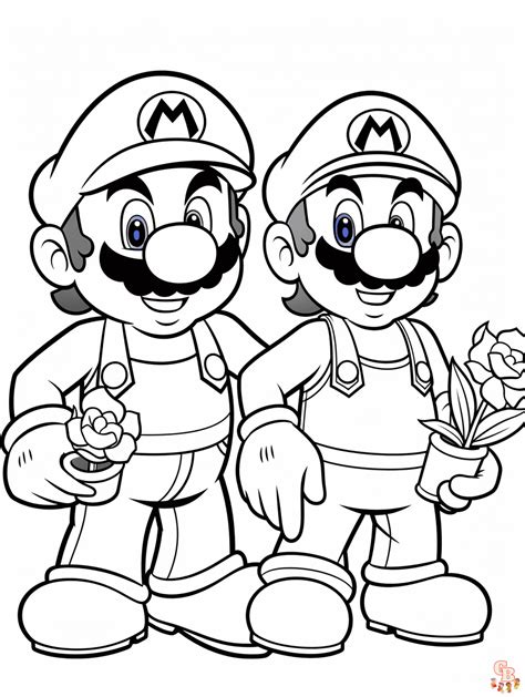 Benefits of Mario and Luigi Coloring Pages