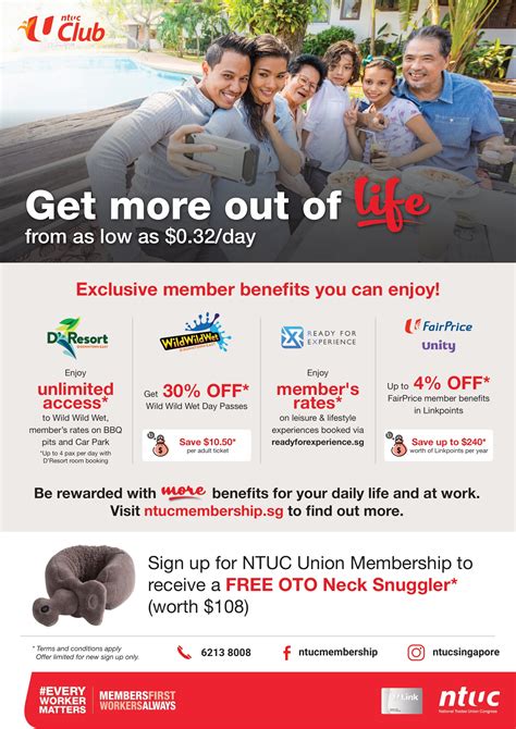 Benefits of NTUC Member Chalet Promotion