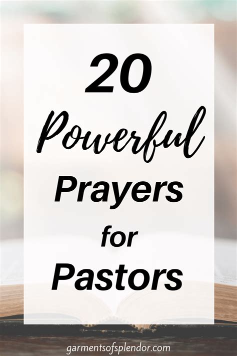 Benefits of Prayer for Pastors