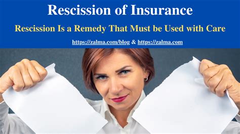 Benefits of Rescission