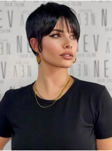 Benefits of Short Black Wigs Cropped With Bangs