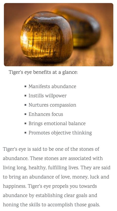 Benefits of Tiger's Eye