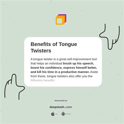 Benefits of Tongue Twisters: