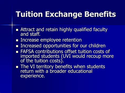 Benefits of Tuition Exchange