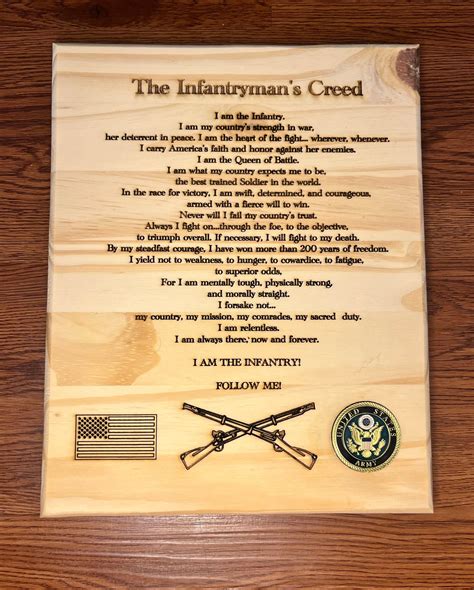 Benefits of Upholding the Infantryman's Creed