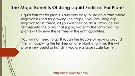 Benefits of Using Liquid Fertilizer