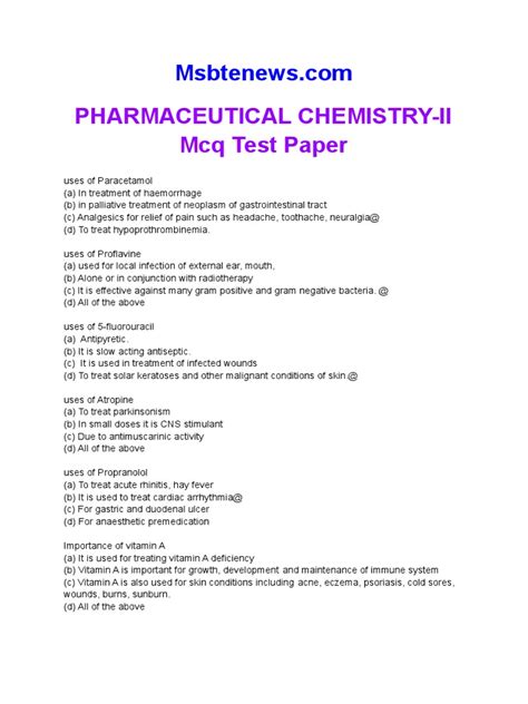 Benefits of Using Our Pharmaceutical Chemistry 2 MCQs with Answers PDF