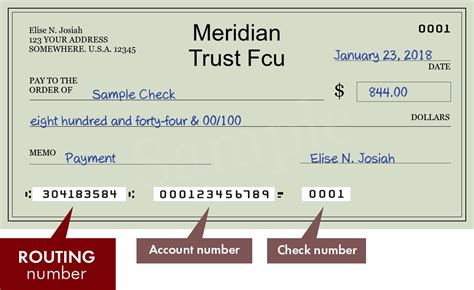 Benefits of Using the Meridian Trust Routing Number