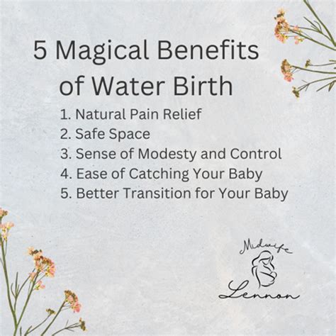 Benefits of Water Birth