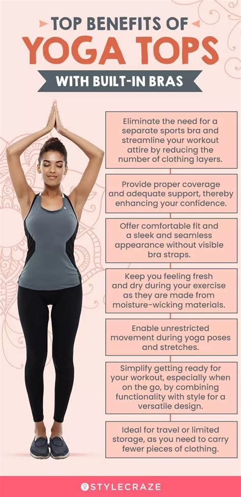 Benefits of Yoga Tops with Built-In Bras