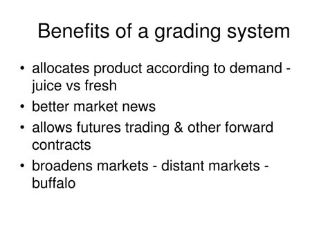 Benefits of a Grading System