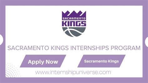 Benefits of a Sacramento Kings Internship