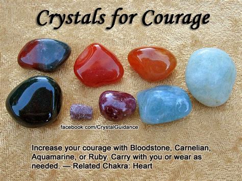 Benefits of carrying a Crystal of Courage: