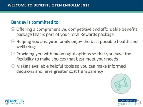 Benefits of the Bentley Enrollment Waiver