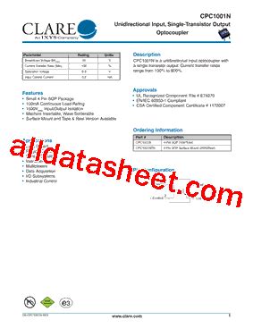 Benefits of the CPC1001NTR