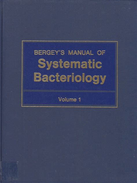 Bergey's Manual of Systematic Bacteriology, Vol Doc