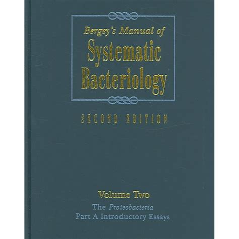 Bergey's Manual of Systematic Bacteriology The Proteobacteria Doc