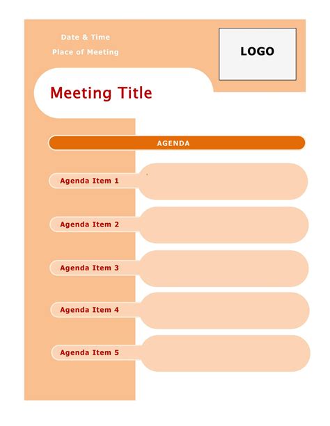 Best Agenda Template