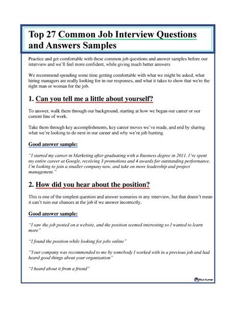 Best Answers For Job Applications Epub