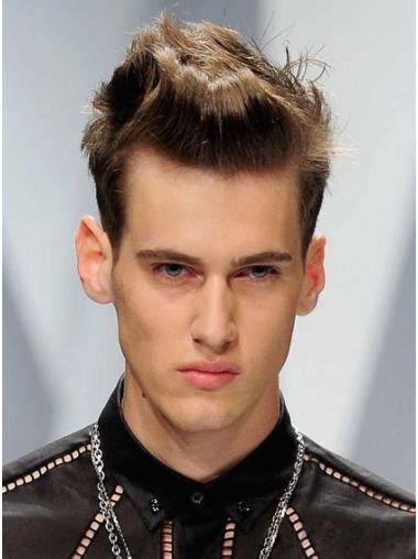 Best Brown Straight Cropped Men Wigs